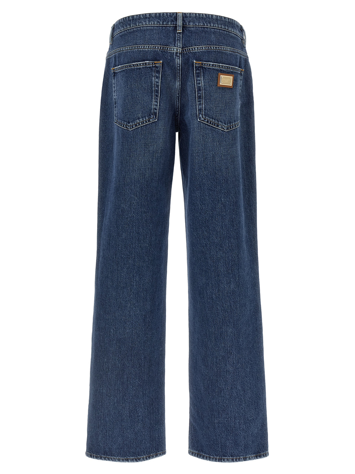 Blue Cotton Relaxed Fit Jeans