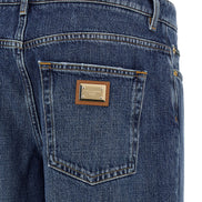 Blue Cotton Relaxed Fit Jeans