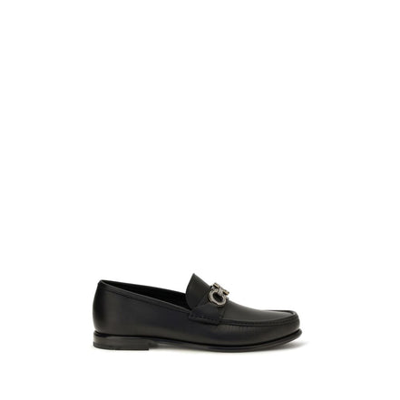 Black Calf Leather Bos Taurus Slip-On Loafers