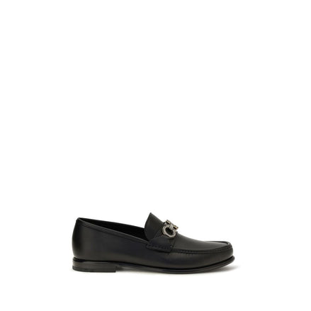 Black Calf Leather Bos Taurus Slip-On Loafers