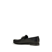Black Calf Leather Bos Taurus Slip-On Loafers