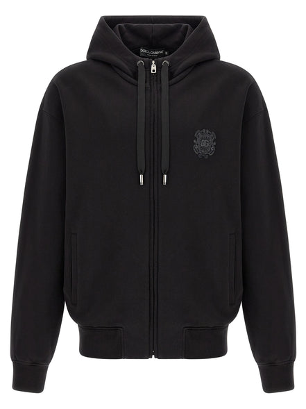 Black Cotton Sweatshirt