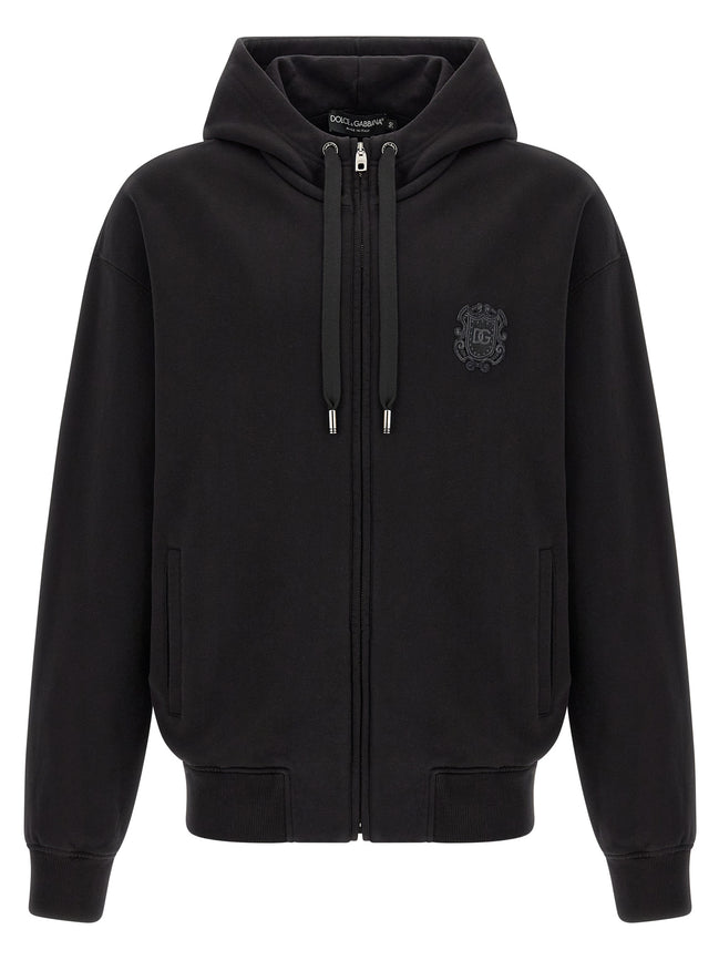 Black Cotton Sweatshirt