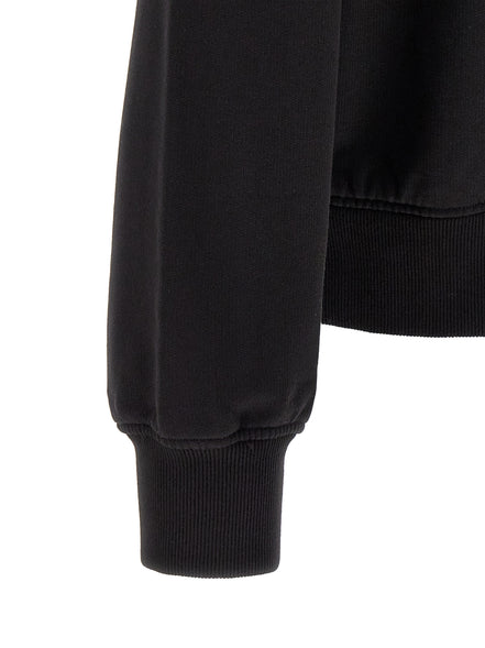 Black Cotton Sweatshirt