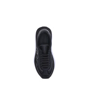 Black Fabric Athletic Sneakers