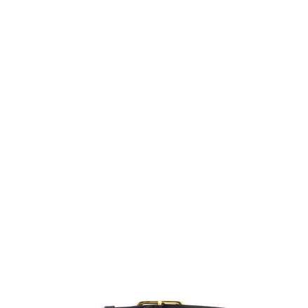 Black Calfskin Thin Belt