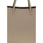 Beige Calf Leather Bos Taurus Shoulder Bag