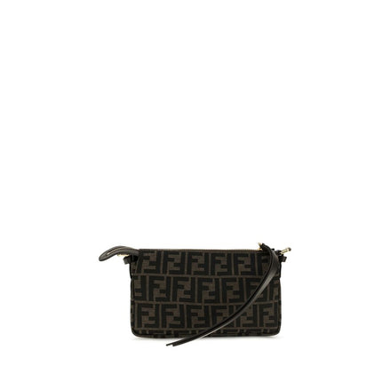 Brown Polyester Shoulder Bag