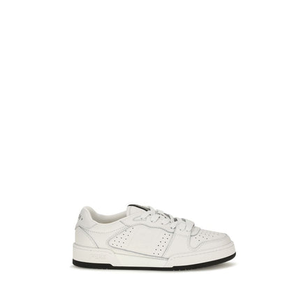 White Calf Leather Bos Taurus Athletic Sneakers