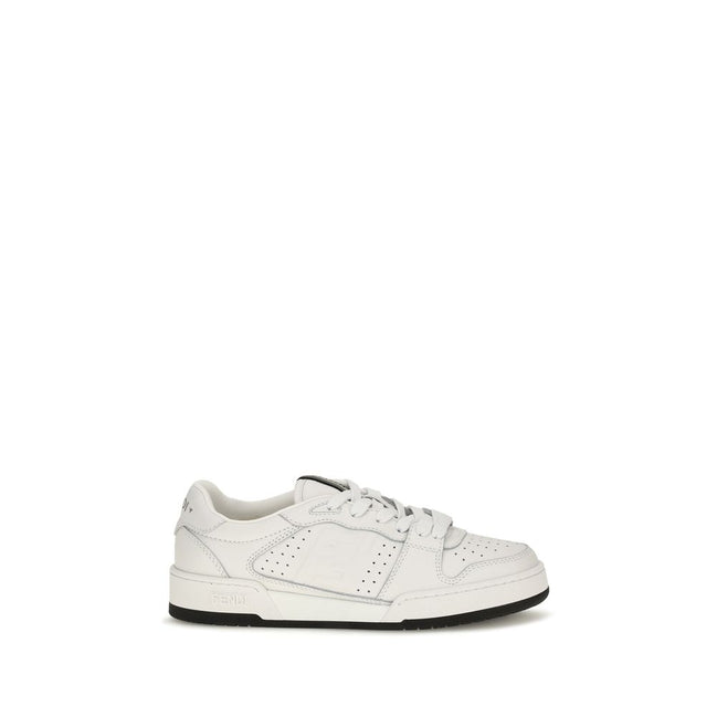 White Calf Leather Bos Taurus Athletic Sneakers