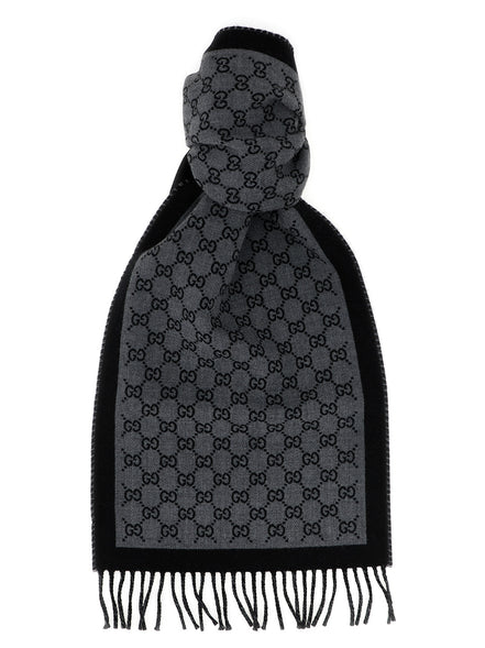 Gray Wool Scarf