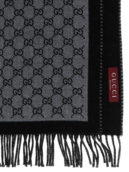 Gray Wool Scarf