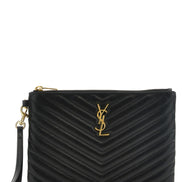 Black Calfskin Clutch Bag