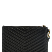 Black Calfskin Clutch Bag