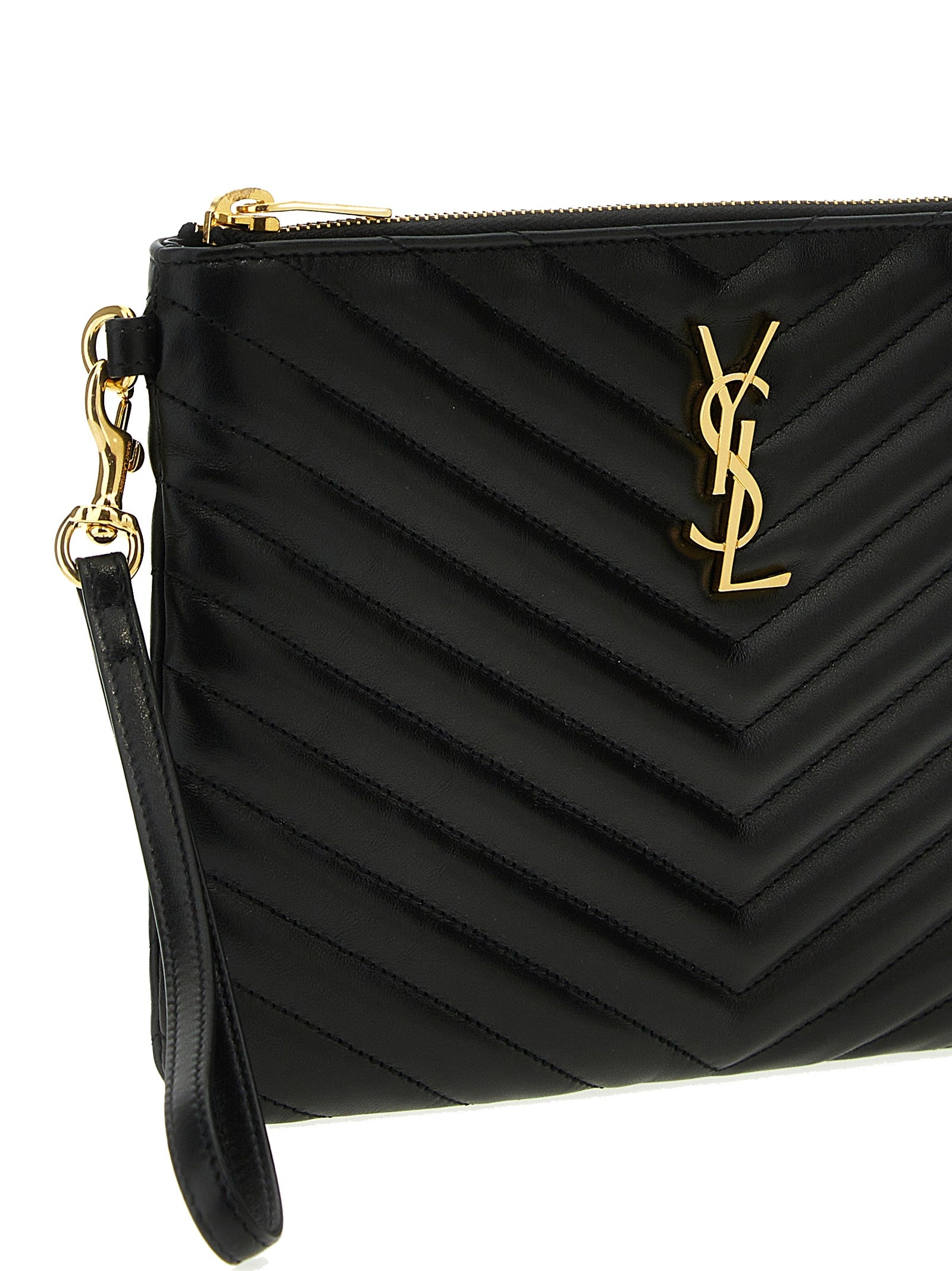 Black Calfskin Clutch Bag
