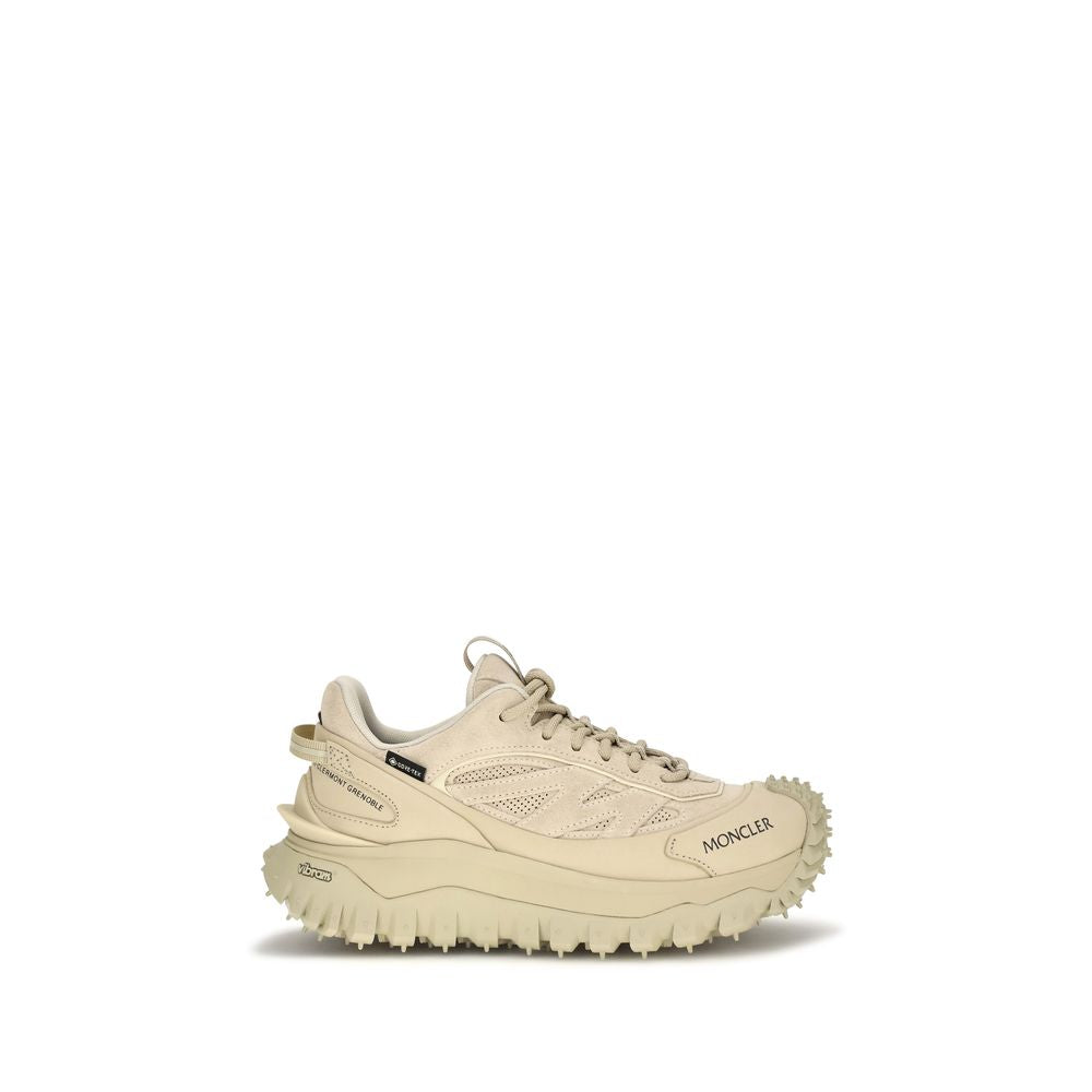 Beige Calf Leather Bos Taurus Athletic Sneakers