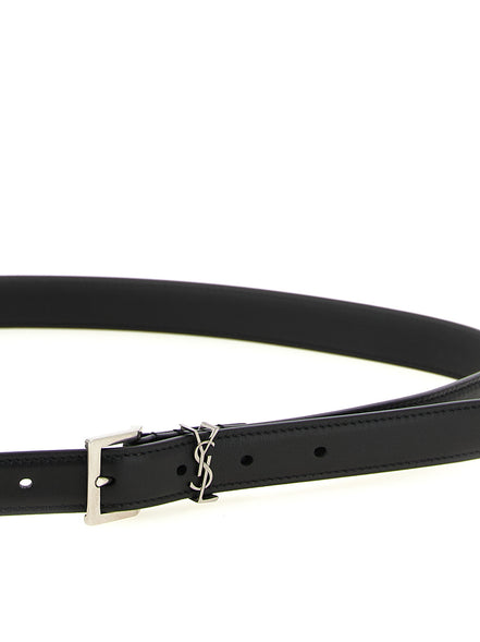 Black Calfskin Regular Belt