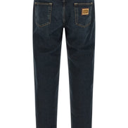Blue Cotton Skinny Jeans