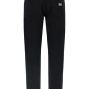 Black Cotton Slim Fit Jeans