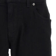 Black Cotton Slim Fit Jeans