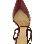 Bordeaux Lamb Leather Platform Pumps