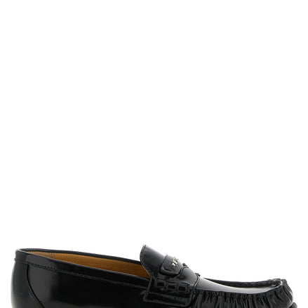 Black Calfskin Slip-On Loafers