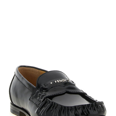 Black Calfskin Slip-On Loafers