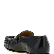Black Calfskin Slip-On Loafers