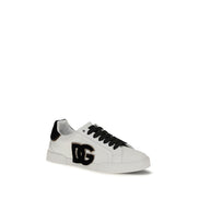 White Calf Leather Bos Taurus Low Top Sneakers