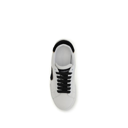 White Calf Leather Bos Taurus Low Top Sneakers