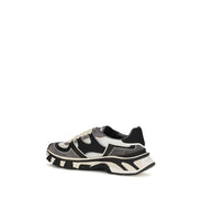 Gray Calf Leather Bos Taurus Chunky Sneakers