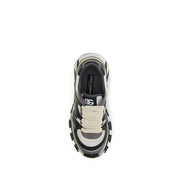 Gray Calf Leather Bos Taurus Chunky Sneakers