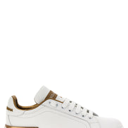 Gold Calfskin Low Top Sneakers