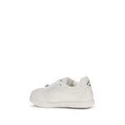 White Calf Leather Bos Taurus Sneakers