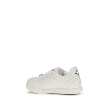 White Calf Leather Bos Taurus Sneakers