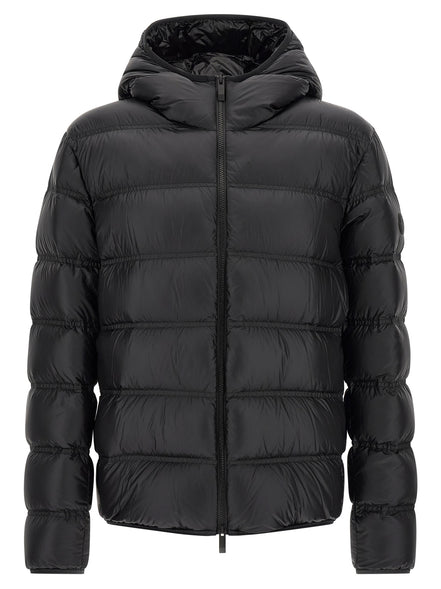 Black Polyamide Full-Length Jacket