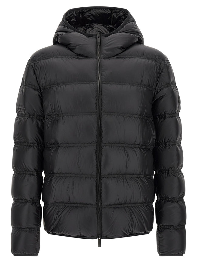 Black Polyamide Full-Length Jacket