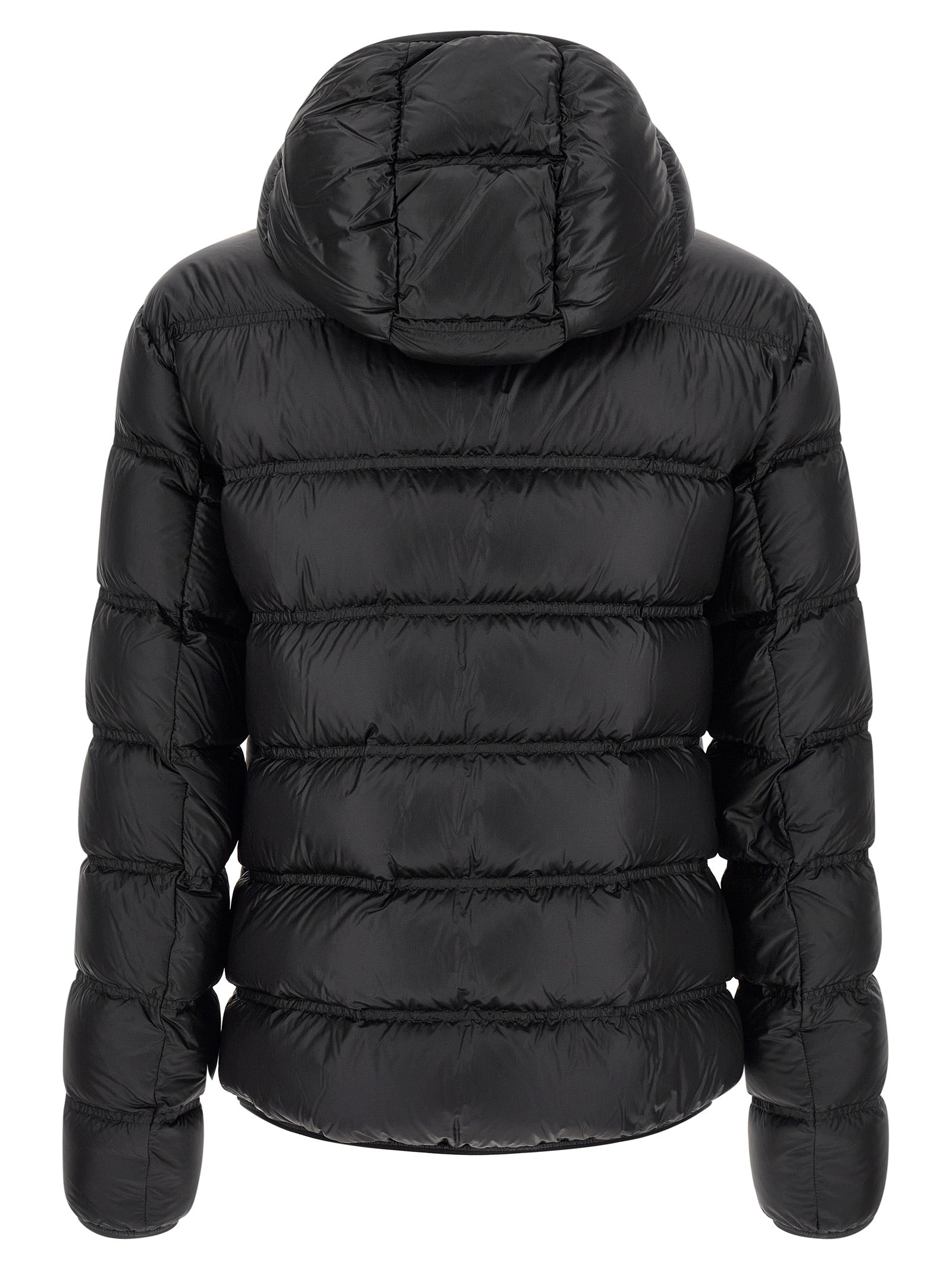 Black Polyamide Full-Length Jacket