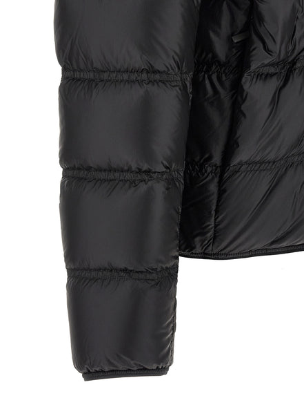 Black Polyamide Full-Length Jacket