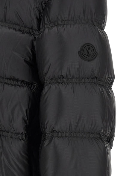 Black Polyamide Full-Length Jacket