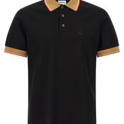 Black Cotton Polo Shirt