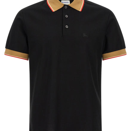 Black Cotton Polo Shirt