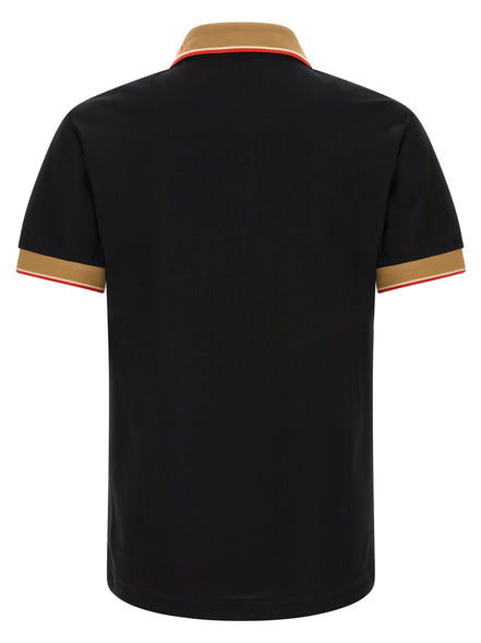 Black Cotton Polo Shirt