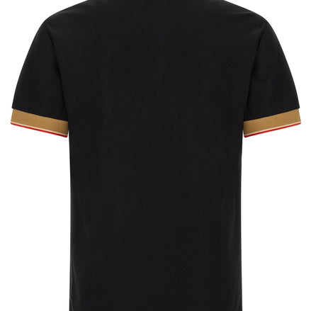 Black Cotton Polo Shirt
