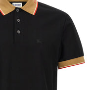 Black Cotton Polo Shirt