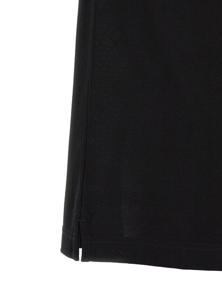 Black Cotton Polo Shirt