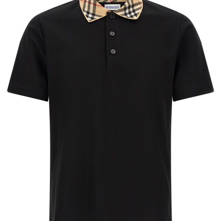 Black Cotton Polo Shirt