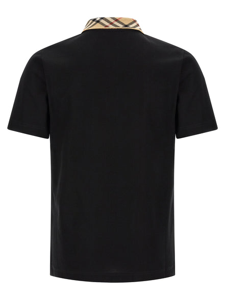 Black Cotton Polo Shirt