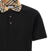 Black Cotton Polo Shirt