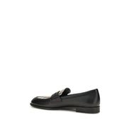 Black Lamb Ovis Aries Slip-On Loafers